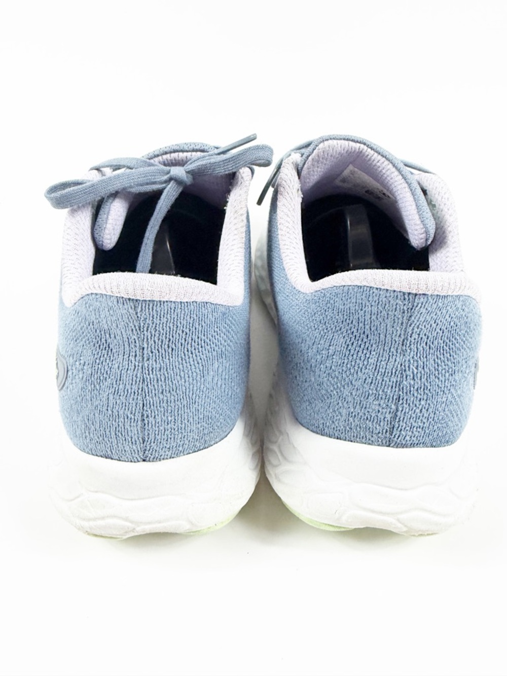 New Balance Fresh Foam X EVOZ Women's Gray Knit Running Shoes with Lime Accents - Picture 4 of 9